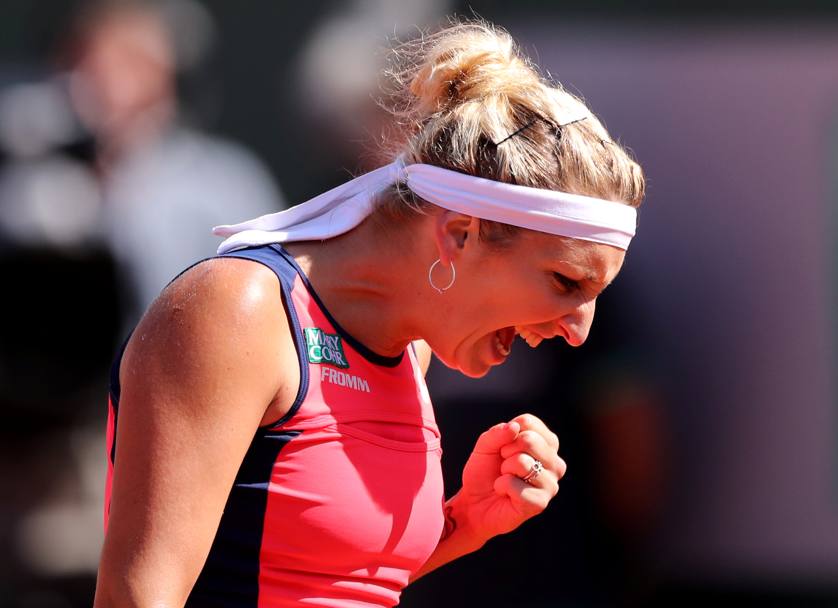 Roland Garros - La determinazione della svizzera Timea Bacsinszky nella semifinale contro la lettone Jelena Ostapenko (Reuters)